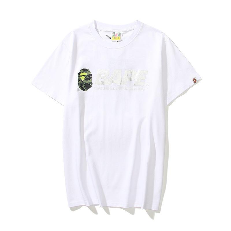 Shark Print T Shirt Summer Letter Print Short-Sleeve T-Shirt