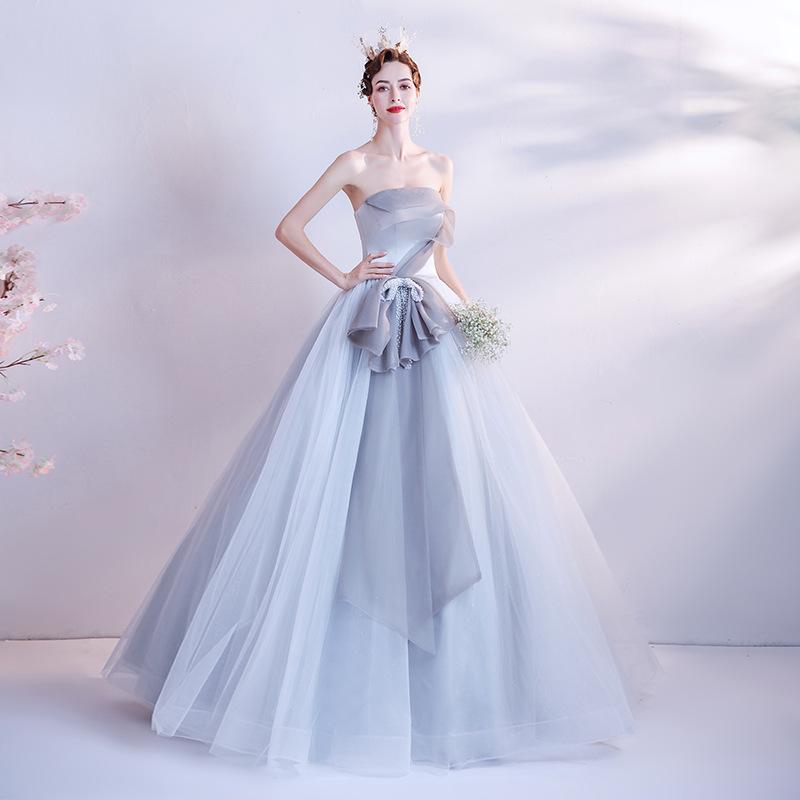 Women'S Evening Dress Ball Gown Princess Quinceanera Wedding Dresses Dress Performance Tulle Tutu Dress