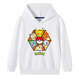 Children Pokemon Pikachu Hoodie Spring and Autumn Cotton Hooded Sweater