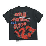 Rrr123 T Shirt Ripped Retro Loose T-shirt