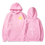 Cactus Jack McDonalds Hoodie Printed Hooded Long Sleeve Pocket Sweatshirt Sports