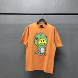 Drew House Cartoon Little Dinosaur Pattern Short Sleeve High Street Fashion Brand Couple Loose T-shirt Men
