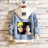 Comic Denim Jacket Men's and Women's Casual Denim Jacket
