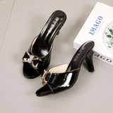 Nude Block Heel Peep Toe Sandals