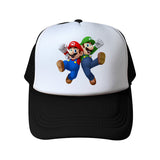 Mario Hat Summer Mesh Cap Men's and Women's Sun Hats Sun Protection Hat Travel Cap