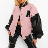 Baggy Jacket Women's Baseball Uniforms Coat Casual Hip Hop Autumn and Winter