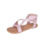 Women Open Toe Sandals Flats Large Size Sandals Women's Summer Casual