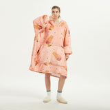 Hoodies Blankets Lambswool Lazy Blanket Loose-Fitting plus Size Pullover Home