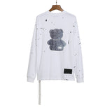 We11 Done Sweatshirts Welldone Color Logo Letter Printing Men and Women
