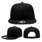 Stussy Cap Sutssy Flat-Brimmed Cap Flat Brim NY Baseball Cap Men Women Solid Color