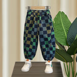 Toddler Boys Pants Boys Spring and Autumn Ankle-Tied Jeans