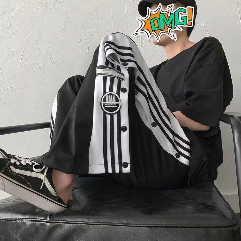 Men Pants Men's Straight Loose Casual Sports Pants