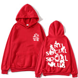 Anti Social Club Hoodie Printed Hoodie Fashion