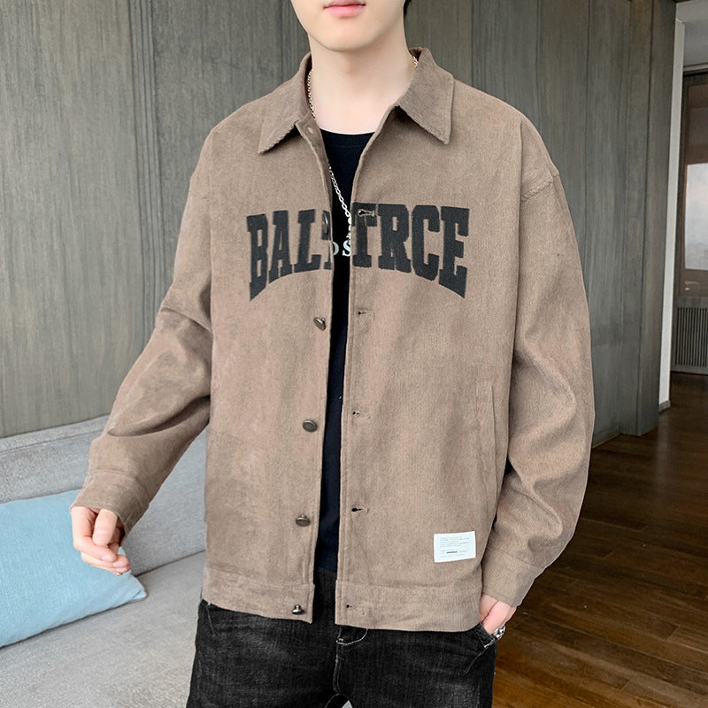 Baggy Jacket Men's Spring and Autumn Jacket Retro Casual Jacket