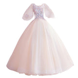 Women'S Evening Dress Ball Gown Princess Quinceanera Wedding Dresses Photography Champagne Banquet Bridal Wedding Dress Women