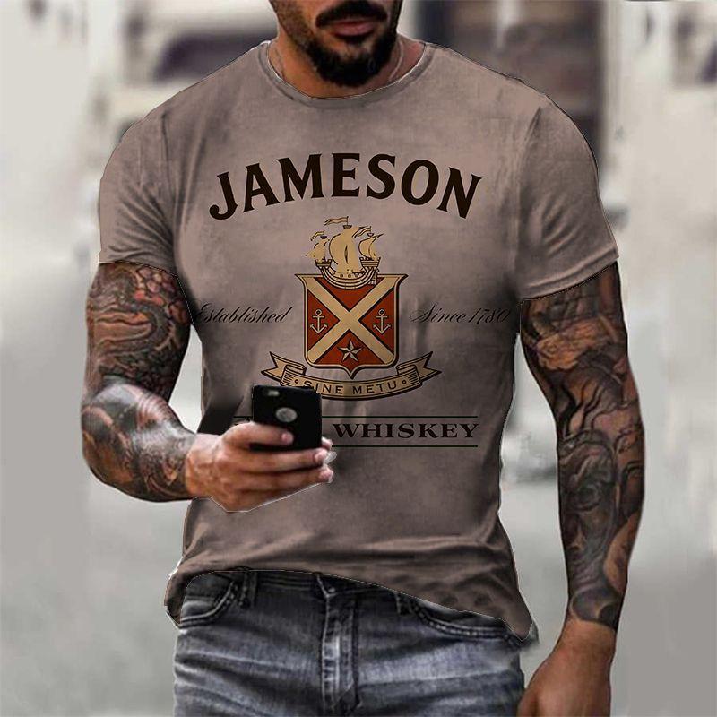 Tactics Style T Shirt for Men Summer 3D Digital Printing Men's Short Sleeve T-shirt