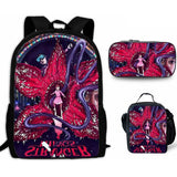 Stranger Things Backpack 3-Piece Backpack Student Schoolbag Lunch Bag