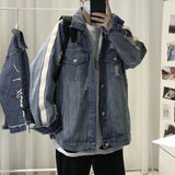 Men Denim Jacket Men's Denim Jacket Men's Autumn and Winter