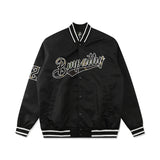 Baby Blue Varsity Jacket Letter Embroidered Baseball Uniform Coat Loose Jacket Men
