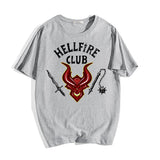 Stranger Things Hellfire Club T Shirt Fashion Loose T-shirt Short Sleeve