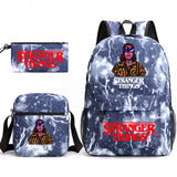 Stranger Things Hellfire Club Backpack Stranger Things Backpack Three-Piece Set for Students