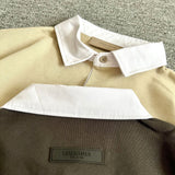 Fear of God Essentials 1977 Rugby Wheat Crew Neck Sweater High Street Loose Autumn Coat