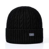 Mens Winter Hats Sleeve Cap Outdoor Twist Knit Cap Autumn and Winter