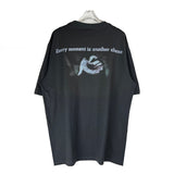 Preppy Aesthetic T Shirt Washed Distressed Short Sleeve T-shirt