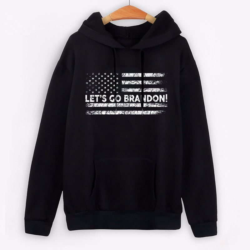 Let'S Go Brandon Hoodie Autumn And Winter Hoodie Men Women Fleece Hooded Sweater