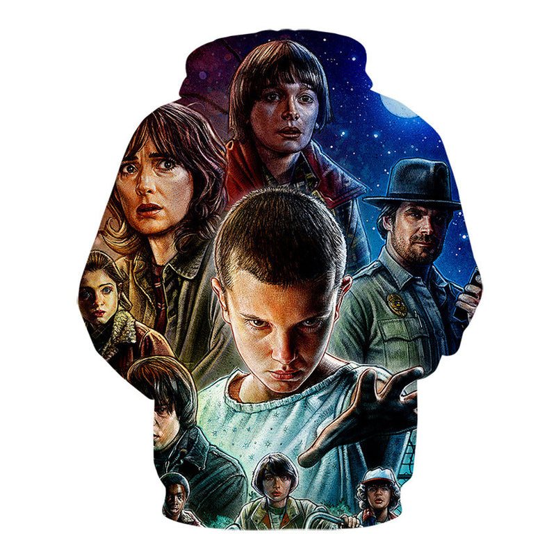 Stranger Things Hoodie 3D Printed Hoodie Men's Couple Wear