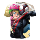 Marvel T Shirt Marvel T-shirt Men's Printed Couple Casual Short Sleeve Sports