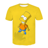 Homer Simpson Shirt Summer Printed Couple T-shirt Casual Men's Short Sleeve