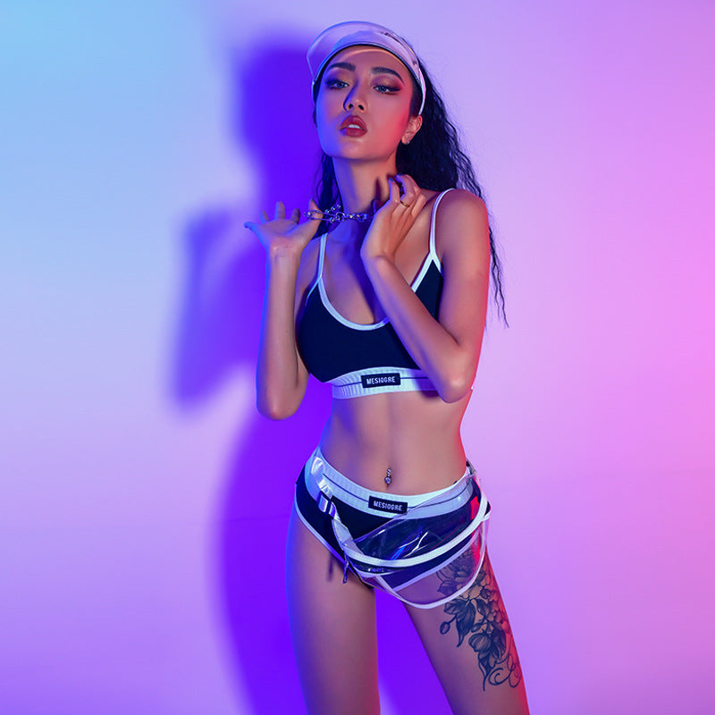 Women Rave Outfits Tops Sexy Bar Jazz Stage Wear Women