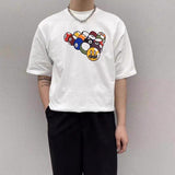 Drew House Drew Smiley Face Color Short Sleeve Loose Couple T-shirt Men