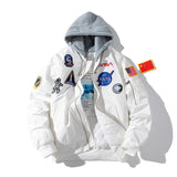 NASA Varsity Jacket Casual Coat Men's Embroidered Loose Autumn and Winter