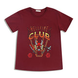 Hellfire Club Shirt Stranger Things Printed Cotton Short Sleeve T-shirt
