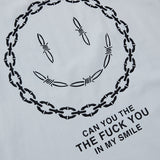 Smiley Face T Shirt Casual Sports Top