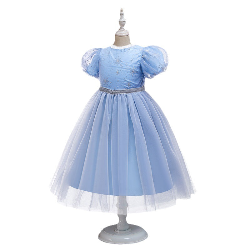 Halloween Frozen Dress Toddler Girls' Dress Frozen Princess Dress Children's Mesh Dress