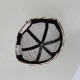 Beanies Banma Pattern Hat Female Spring and Summer Leather Tag Melon Skin Beret Male