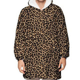 Hoodies Blankets Wearable Hooded Blanket Sofa Cover Fleece-Lined Warm Pajamas