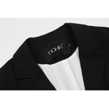 Men's Casual Suit Man Blzer Burrs Stitching Fake Two-Piece Suit Jacket Men Loose Lapels Casual Small Suit