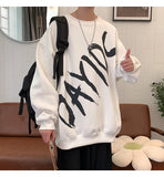 Men Sweatshirts Sweater Men's Autumn Loose round Neck Long Sleeve