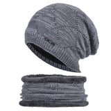 Men Winter Hats Autumn and Winter Hat Men's Knitted Woolen Cap Warm
