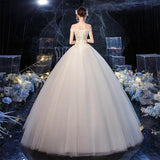 Women's Evening Dress Ball Gown Princess Quinceanera Wedding Dresses Simple Little Princess