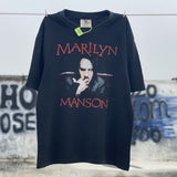 Marilyn Manson T Shirt Loose Distressed 3D Printed T Shirt