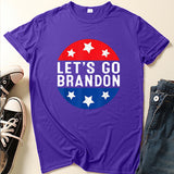 Let'S Go Brandon T Shirt Summer Xingx Pattern Short Sleeve T-Shirt