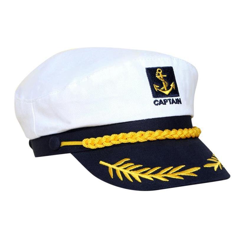 Sailor Hat Pilot Cap Navy Hat Police Hat Men and Women Performance Flat-Top Cap