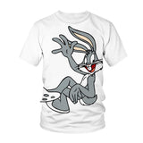 Bugs Bunny Shirt Summer Crew Neck T-shirt Short Sleeves