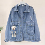 Paisley Denim Jacket Women's Spring and Autumn Loose Jacket