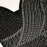 Nina Parker Black Dress Party Hip Skirt Strap Diamond Dress